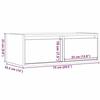 VidaXL TV Stand with LED Lights Smoked Oak 75x35.5x25 Cm, Hi-Fi Cabinet, Entertainment Center, TV Cabinet, Furniture 860233