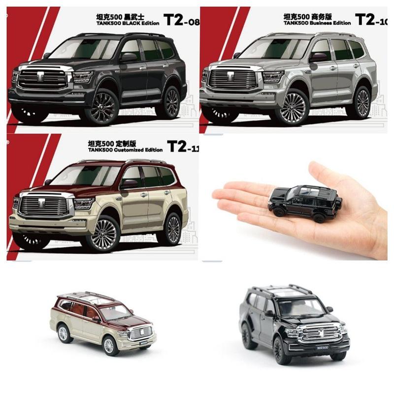 1:64 Tank 500 Suv Alloy Car Model Diecast Metal Toy Off-Road Vehicles Car Model Simulation Miniature Scale Collection Kids Gifts