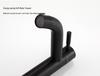 Single Cold Water 304 Stainless Steel Black Bathroom Vanity Top with Undermount Basin and Faucet