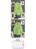Women's Green Slim Fit Suit Jacket - Trendy Spring 2025 Street Style