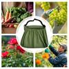Adjustable Garden Harvest Apron Wide Opening Egg Collecting Pouch Vegetable Storage Bags  Herbs