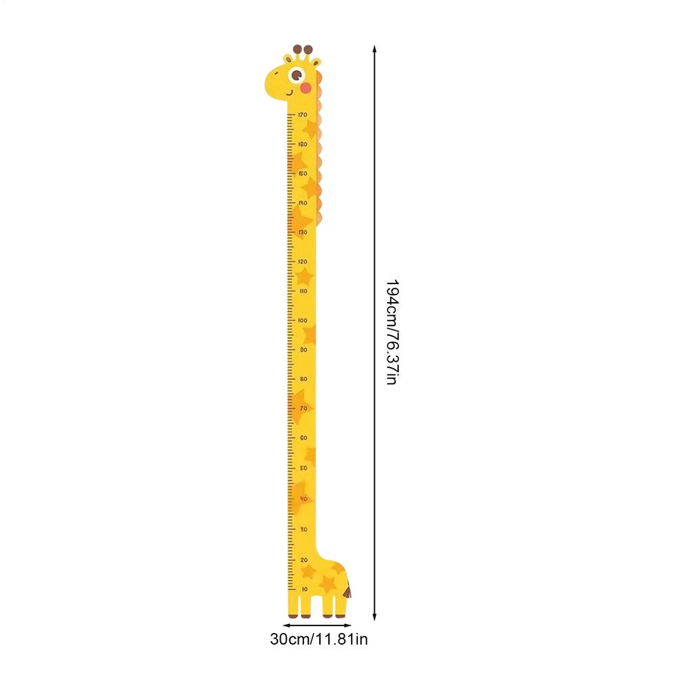 

Children Height measuring Chart wooden Wall Growth height measuring board for Tracking Recording Baby Nursery Decor жирафовый