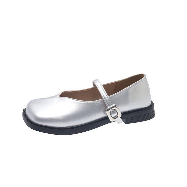 British Style Shoes Female Mary Jane Flat Single Shoes Thick Bottom College Style Loafers Fashionable and Comfortable