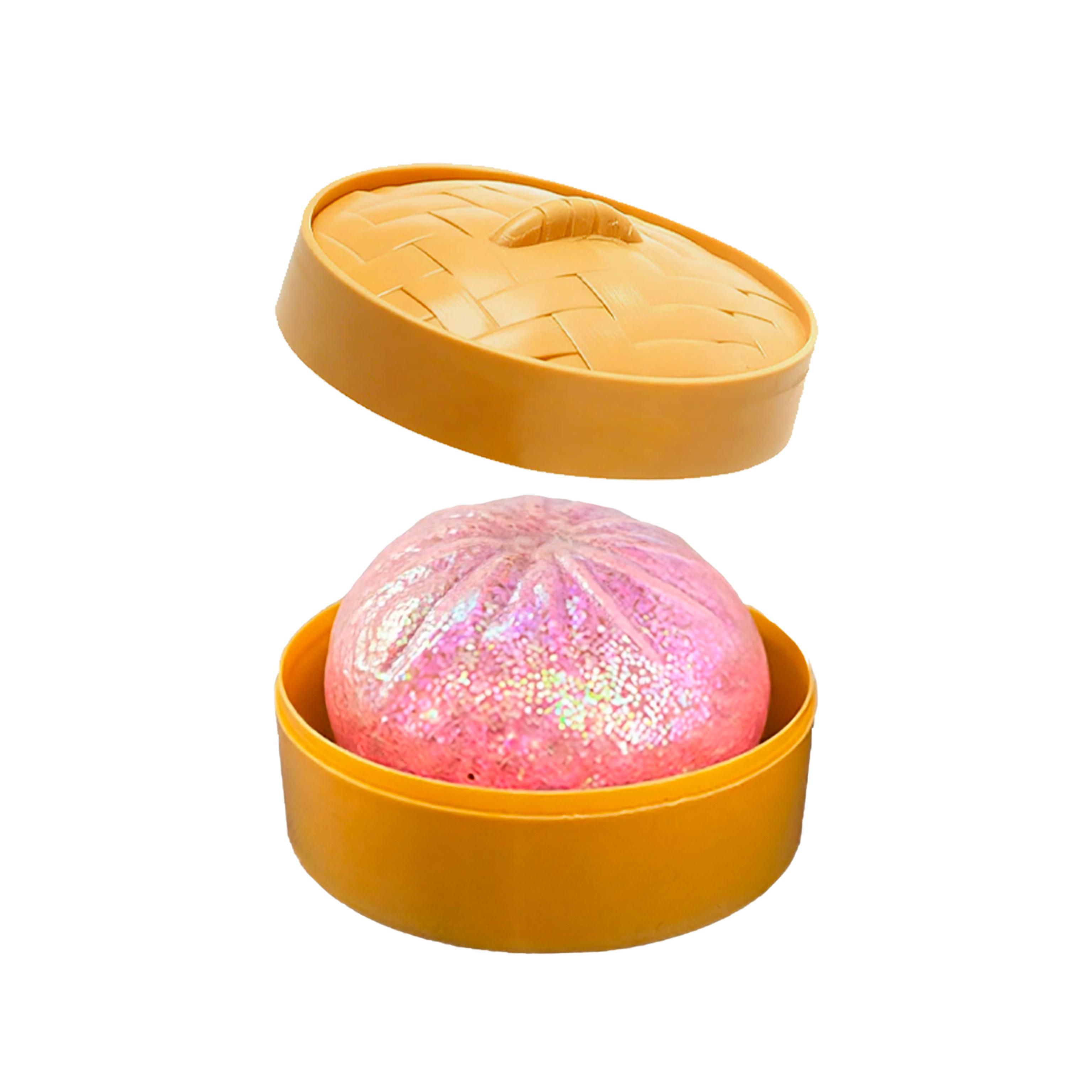 Simulatie Voedsel Knoedel Squishy met Stoommandje Knijp Sensorisch Fidget Decor Cadeau