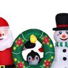 Christmas Inflatables Decoration Outdoor Built in LED for Winter Lawn Garden