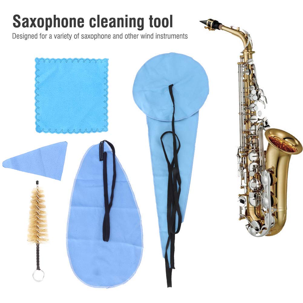 Wchiuoe Saxophone Cleaning Cloth - Uniquely Designed Cleaning Swab, Easy to Use, Perfect for Music Enthusiasts and Saxophone Cleaning Maintenance