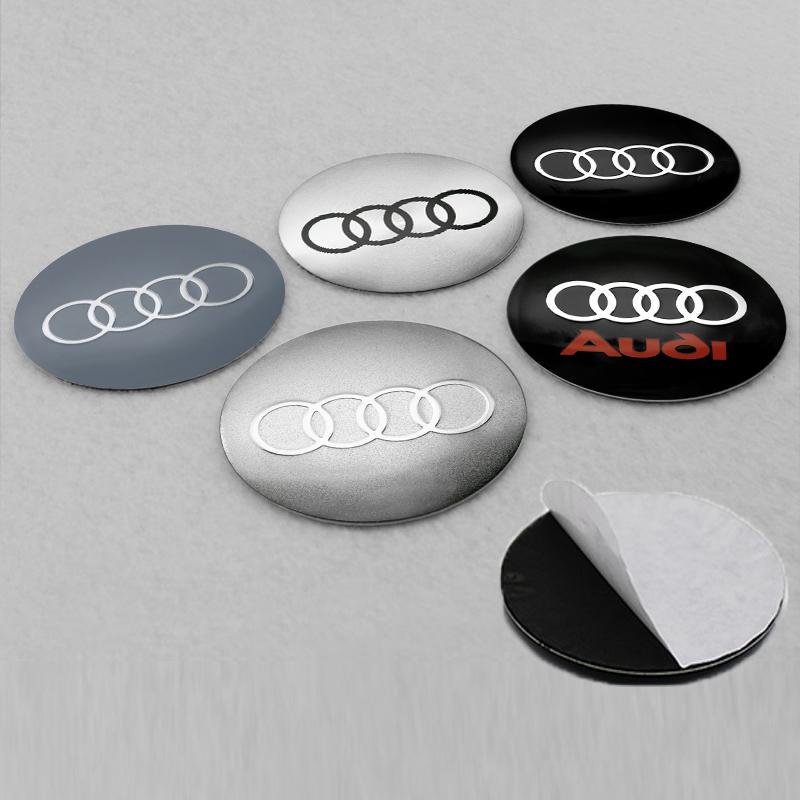 4Pcs 56mm Car Wheel Center Hub Caps Emblem Sticker Badge For 5djsm A3 A4 B8 8P 8V B6 A5 A6 C7 Q5 B9 B7 C6 A1 Q7 Q3 Auto Accessory djsm5