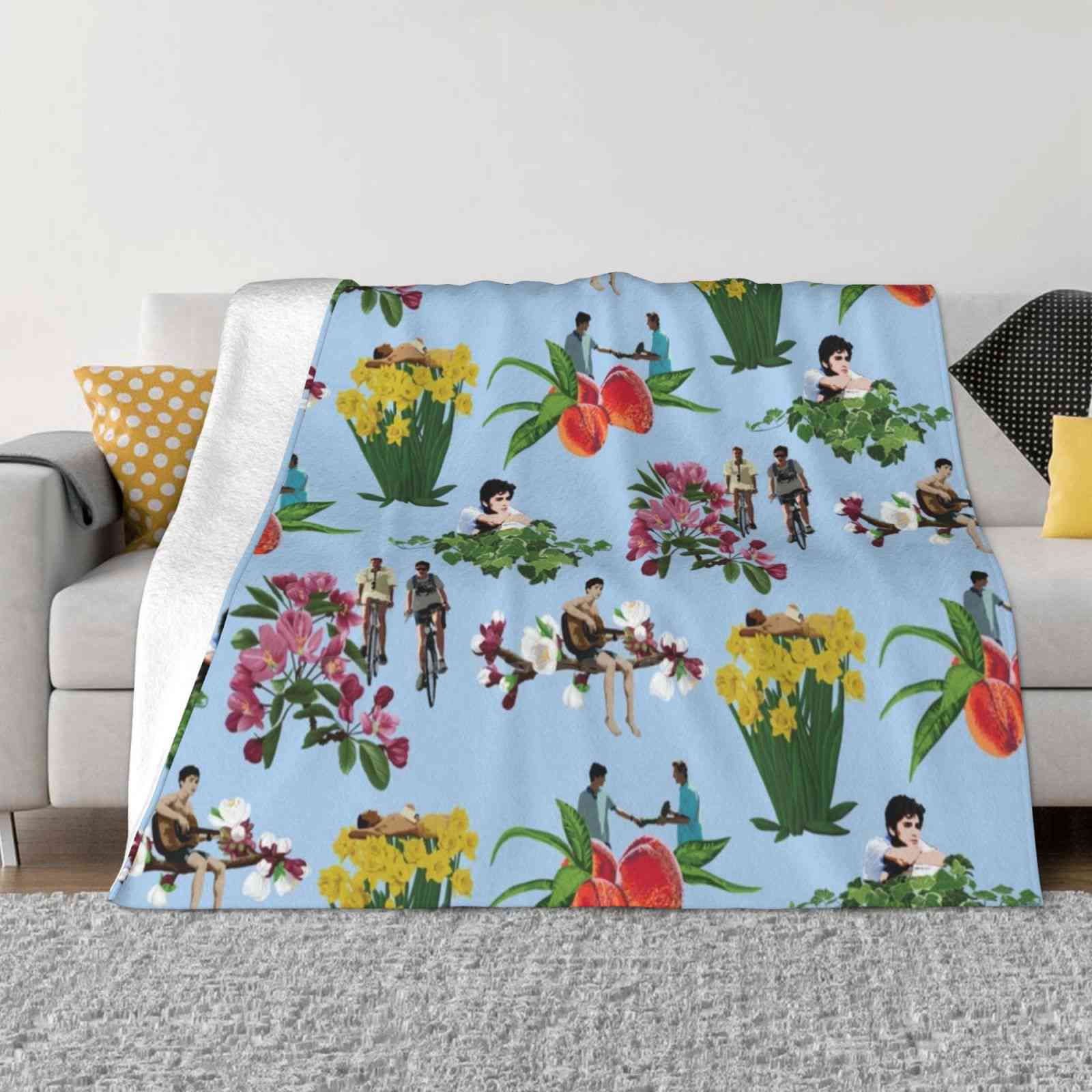 Call Me By Your Name Pattern Low Price New Print Novelty Fashion Soft Warm Blanket Call Me By Your Name Armie Hammer Timothee 30x40in