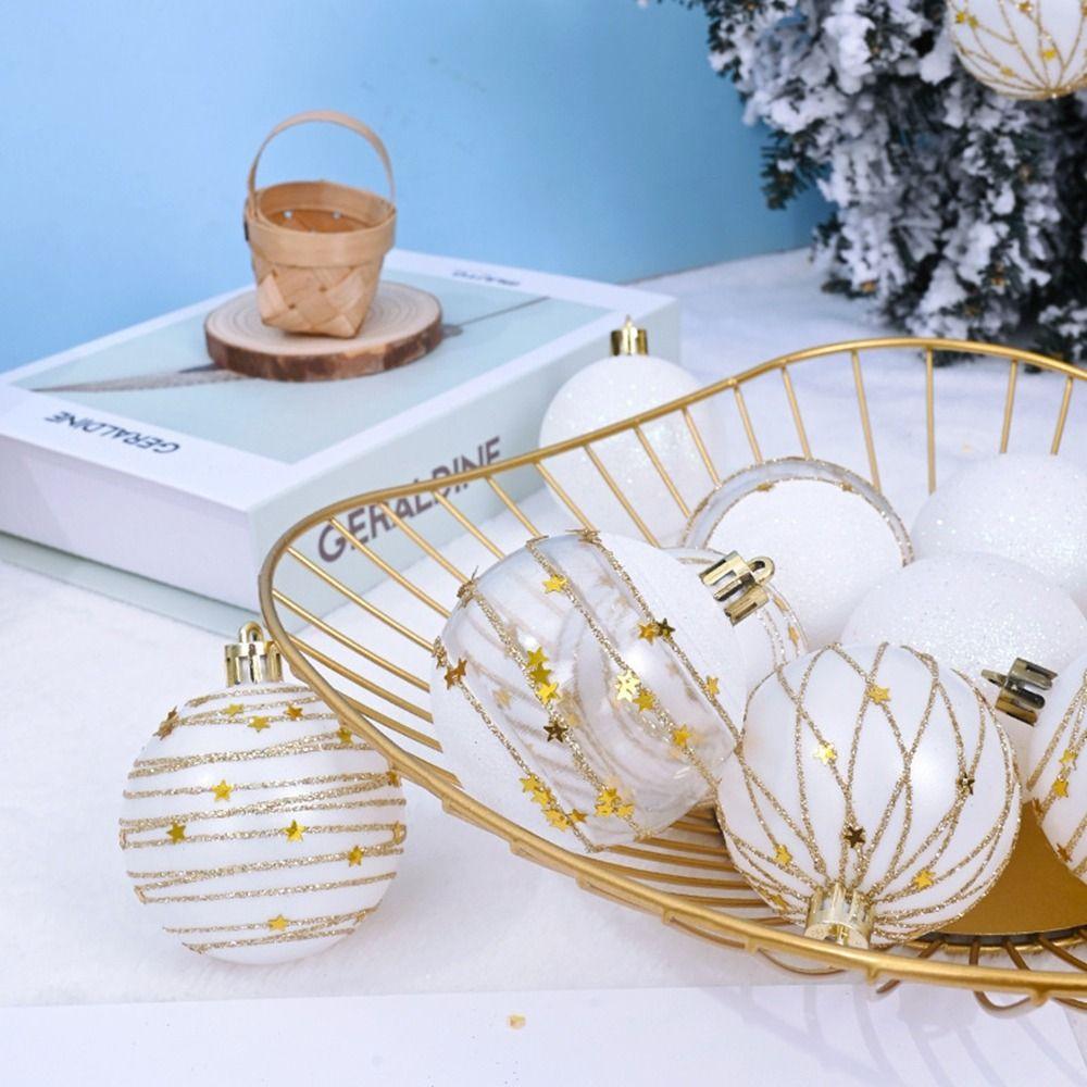 

16Pcs Colorful Christmas Ball Set Plastic Xmas Tree Drop Ornaments Anniversaries тёмно-синий