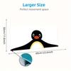 Penguin Silhouette Art Large Size Mouse Pad Large Gaming Table Cushion Nonslip Laptop Tablet Big Mousepad Xxl Mat Mini Pc Playmat With Lock Edge