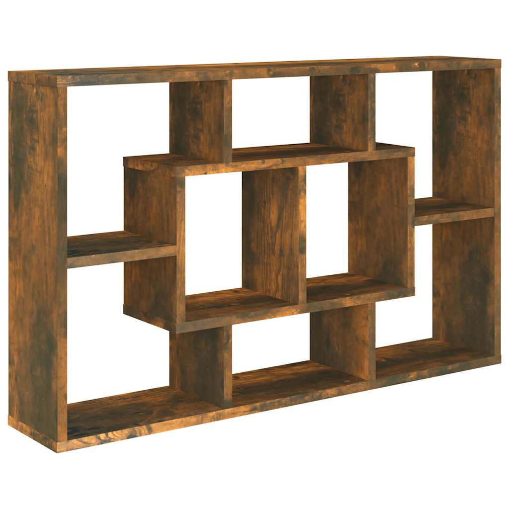 Wall Shelf Smoked Oak 85 x 16 x 52.5 cm Particleboard