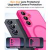 Luxury Matte Phone Case For Samsung Galaxy S25 S24 S23 Ultra Plus S25Ultra S24Ultra S23Ultra S24FE Magsafe Wireless Charge Cover