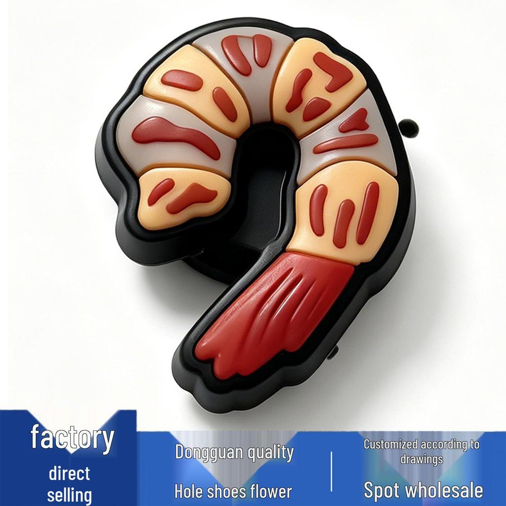 Crocs Flower & Food PVC Shoe Charms - Cute, Versatile Buckles for Decoration