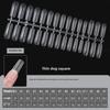 Ultra-Thin Frosted Nail Stickers: Full & Half Styles, Traceless, Extra Long, No Grinding Needed