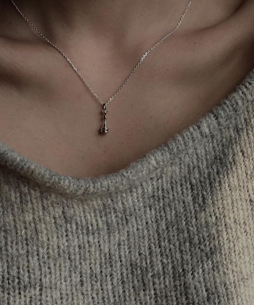 Chalangsi Chess Queen Necklace 925 Silver