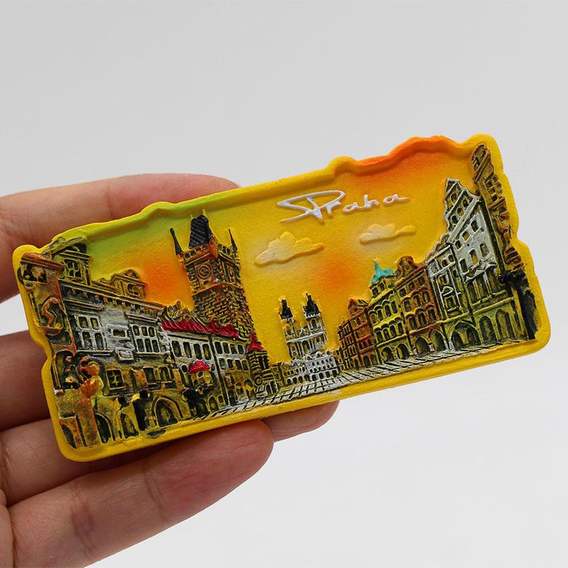 3D Fridge Magnet Magnetic Refrigerator Rome Colosseum Dubai Slovakia Israel Dubai Italy Tourism Souvenir Home Decoration Sticker