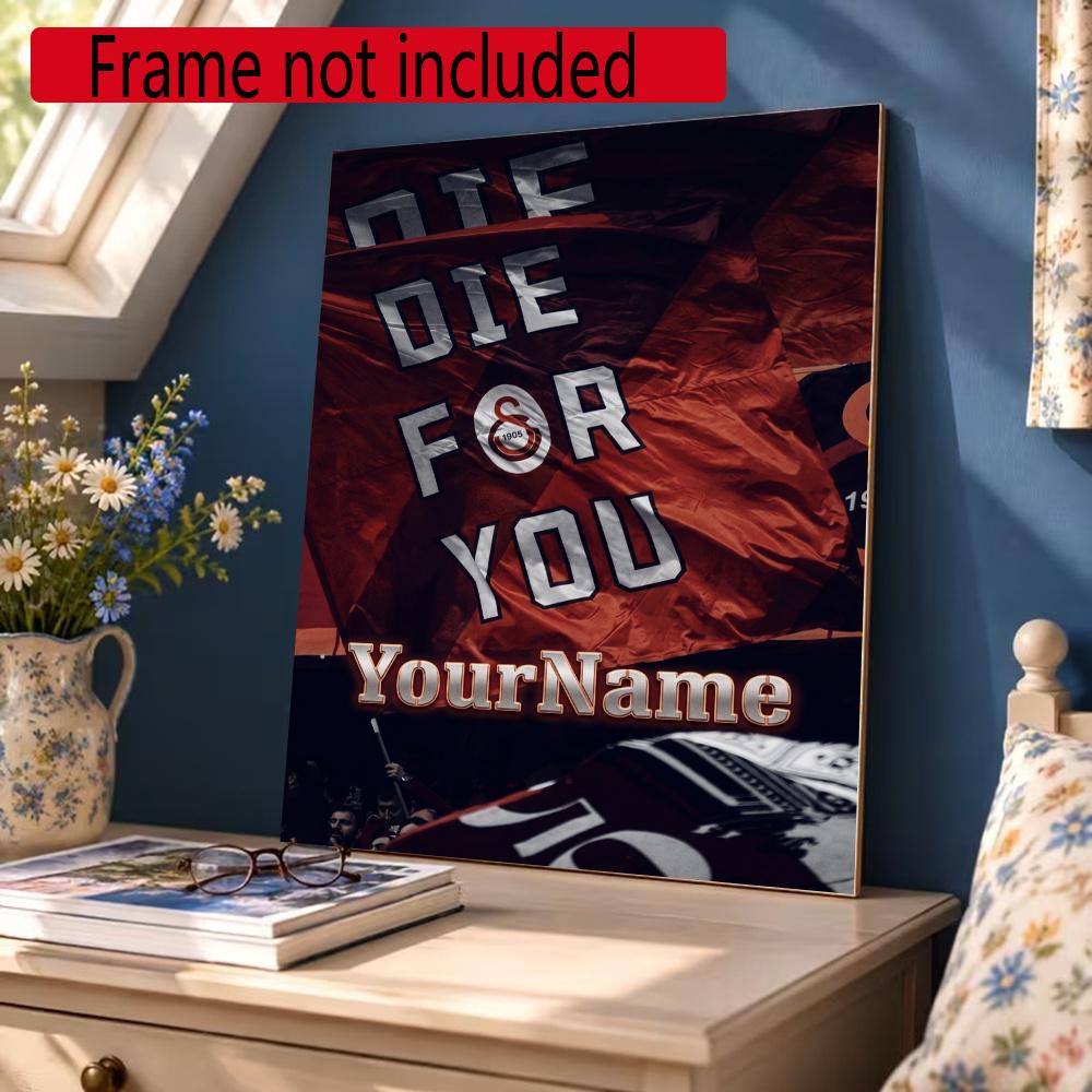 Galatasaray Personalized Name Round Diamond Painting Kit Diamond Embroidery Painting Rhinestones Mosaic Frameless Handwork Decoration Arts