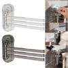 Rotating Suction Cup Towel Rack Multi-poles Hanging Towel Holder Durable Clear Clothes Hanger  Home