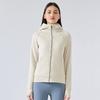 Winter Yoga Clothing Top Outdoor Sports Running Jacket Women Fall and Winter Fleece Cardigan Slim-Fit Hood Sweatshirt Women