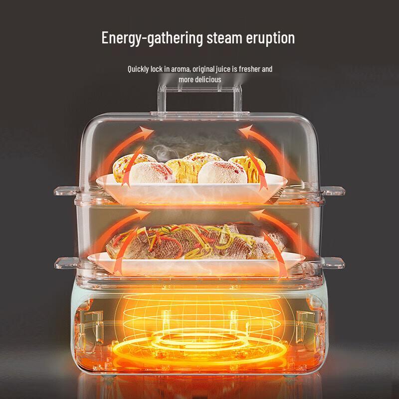 Bear Electric Steamer and Cooker DZG-P20W7 CN plug (adapter included)