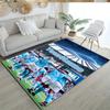 Manchester City Customizable Name Floor Mat Suitable for Balcony Living Rooms Decorate room Game Room Anti-slip Rug Anime Office Decor