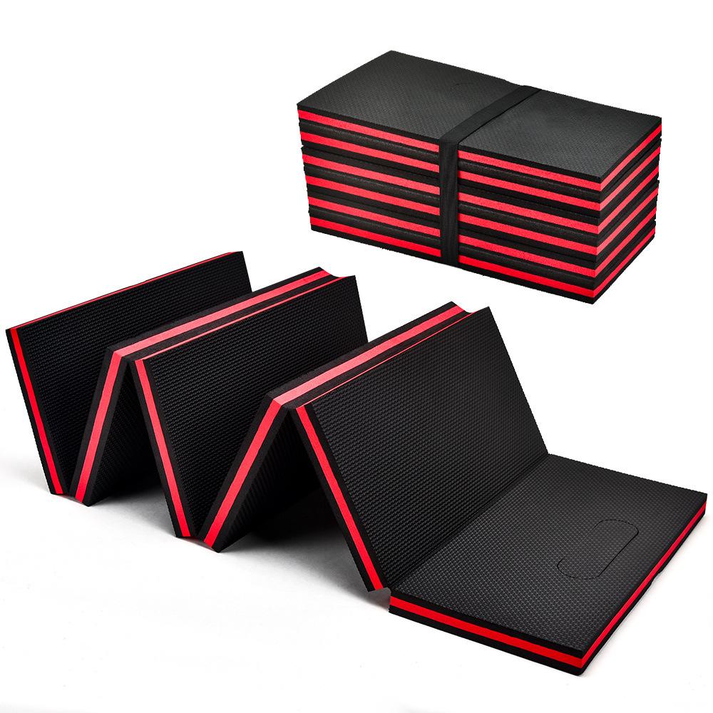 

Складной коврик из вспененного этиленвинилацетата, удобный коврик для авторемонта высокой плотности, нескользящий коврик для ремонта автомобиля, нескользящий коврик для гаража красный