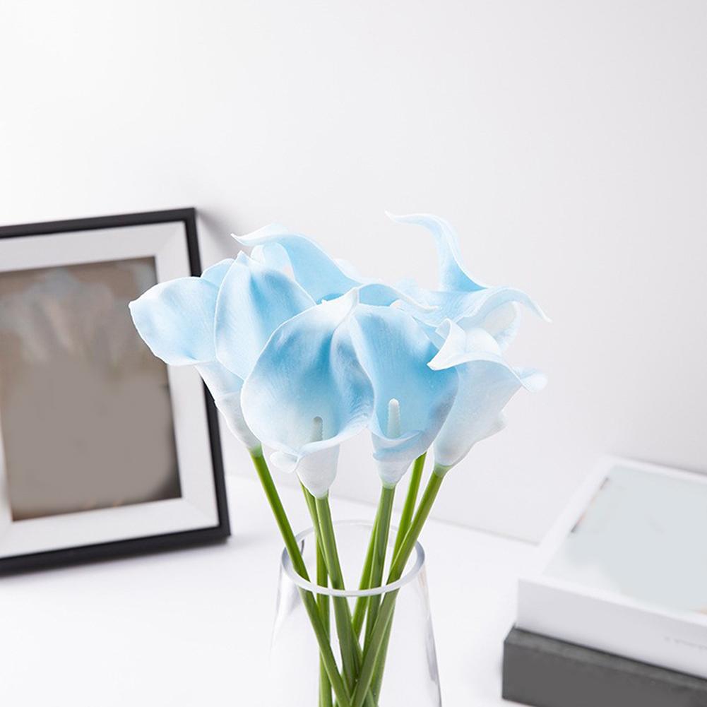 

1 Pcs Elegant White Calla Lily Artificial Bouquet For Weddings & Home Decor Home Decoration Fake Flowers Accessories