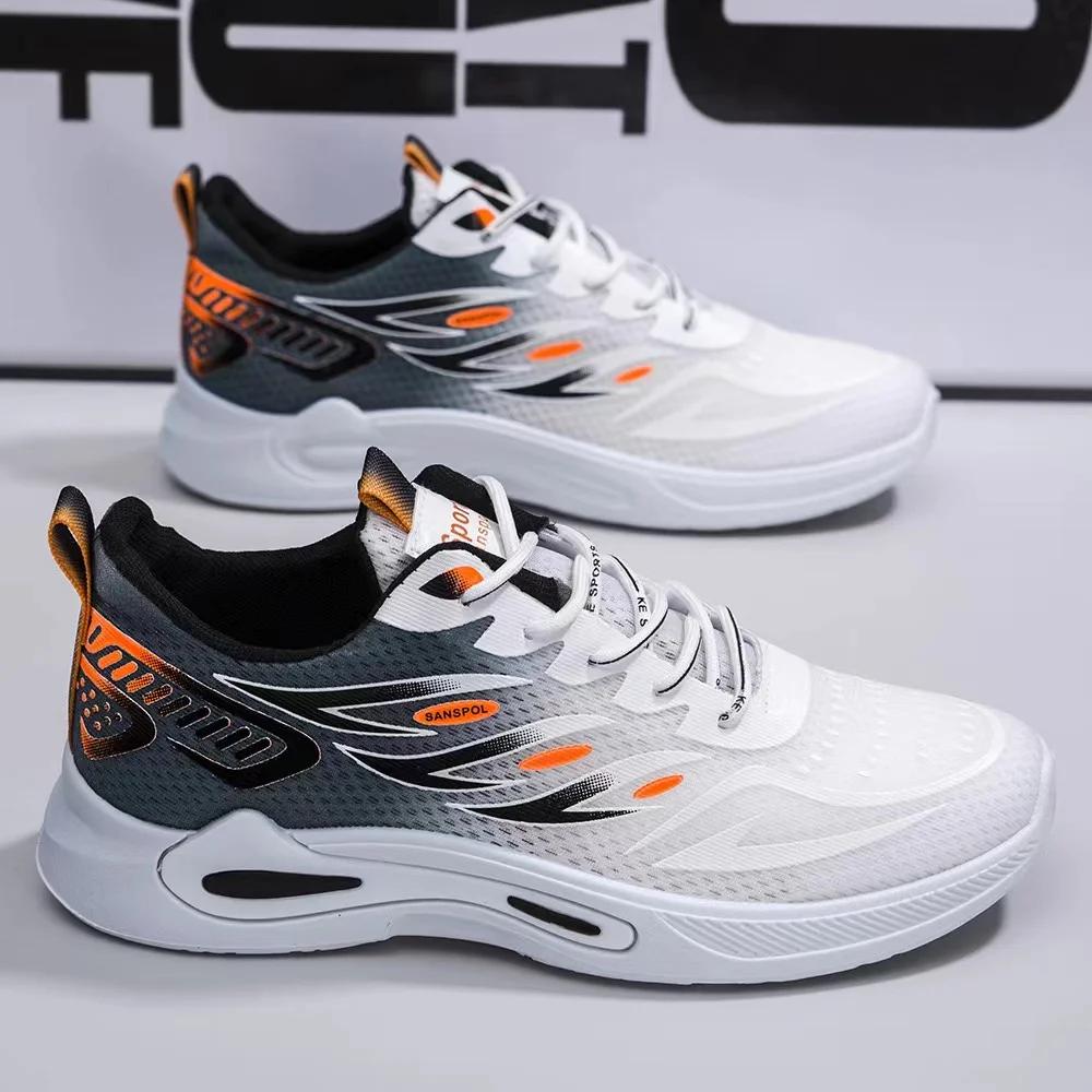 Übergröße Atmungsaktiv Nicht-Casual Leder Herren Sport-Sneakers Angebote Sportschuhe für Jungen Original Turnschuhe Herren Papa Tennis Low
