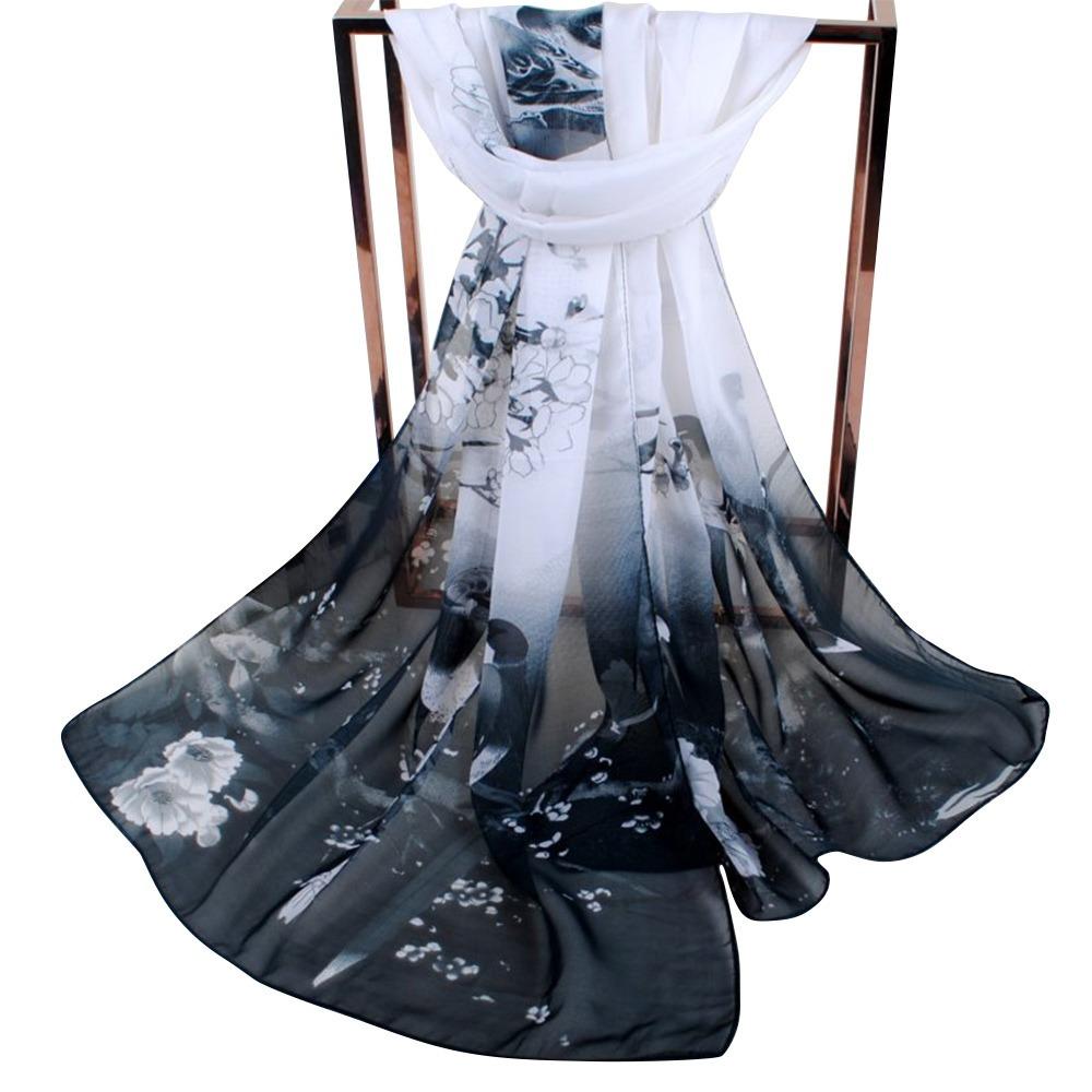 Big Size Shawl Silk Breathable Scarf Fashion Muslim Headband  Women