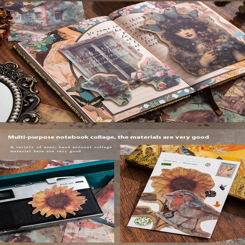 30 Buc/Set Cărți Poștale Vintage cu Flori și Păsări Hârtie de Fundal Cărți Poștale DIY Cărți Poștale Suvenir