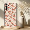 Cute Animal Fox  Phone Case For Samsung S 25,24,23,22,30,21,10,9,Ultra,Plus,Lite,FE,4,5G Black Soft Case