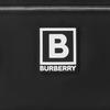 Burberry Letter Pattern Applique Zipper Leather Pouch Men Pouch Black 80653121