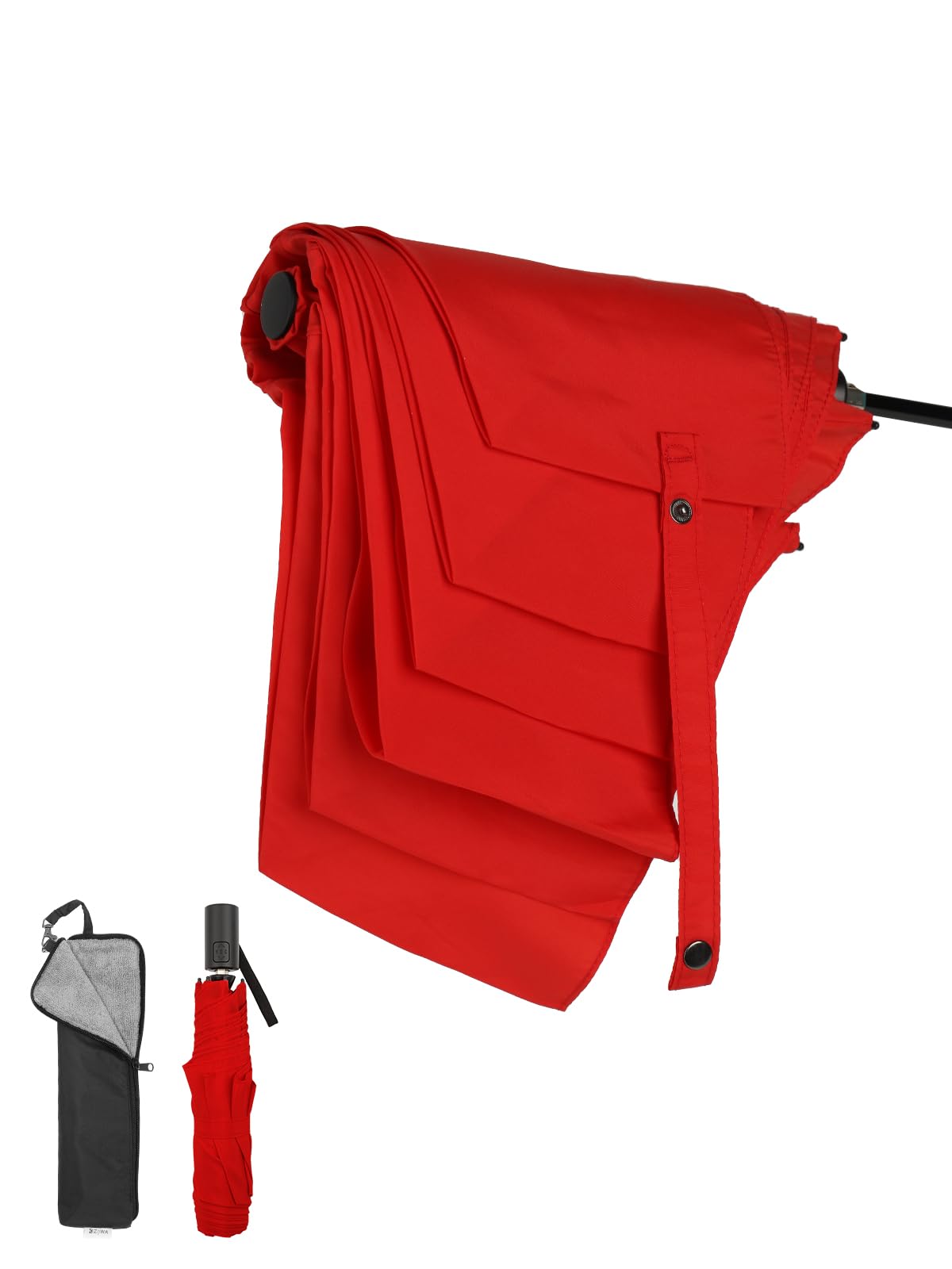 

KIZAWA Складной карбоновый автоматический уровень 5 Водонепроницаемый с чехлом-зонтиком, Формоустойчивый, Сверхлегкий карбоновый, 195 г, Открытие/закрытие одним касанием, Водоотталкивающий,