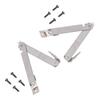 2 Set Folding Support Hinges Lid Lift Up Stay Hinge for Wooden Boxes Cabinet Cupboard Furniture