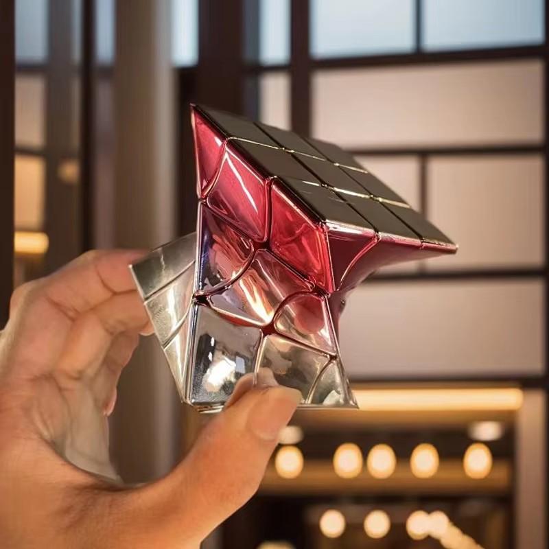 Unique 3x3x3 Magic Speed Cube Colorful Twist Puzzle Developing Intelligence Toy Kids Brain Teaser Educational Games Best Gifts