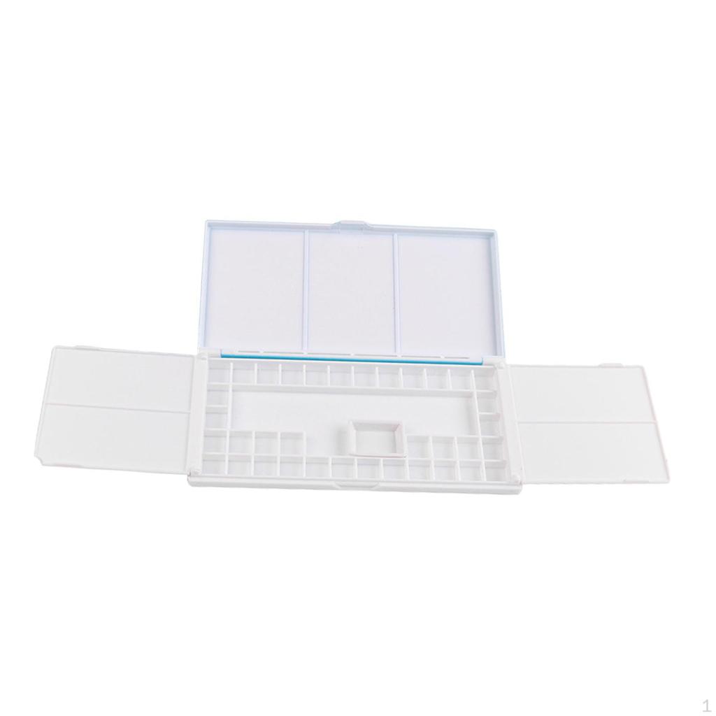 Gouache Mixing Tray with Storage for Watercolor Paints, Travel-Friendly Palette