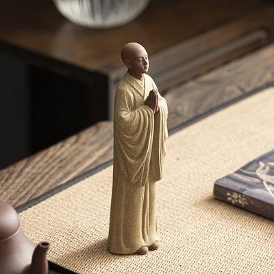 Zen-Mönch Buddha Statue Dekoration Heimdeko Gartenfigur MJ
