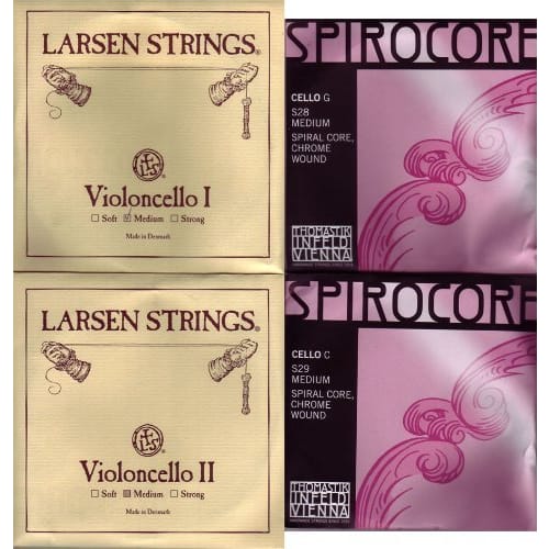 Larsen Spirocore Chrome-wound Cello String Set