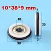 1 Piece Low Noisy Bearing Wheel O Ring Mute Elasticity Rubber Coated 625Z 695Z Roller Wheel Pulley Blackboard Fishing Tool