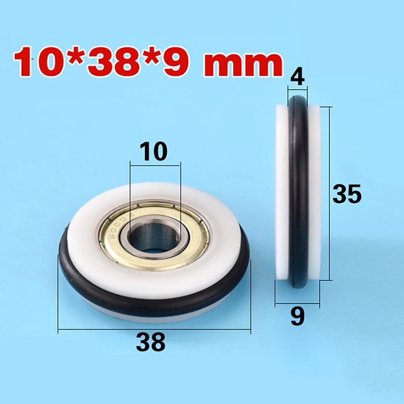 1 Piece Low Noisy Bearing Wheel O Ring Mute Elasticity Rubber Coated 625Z 695Z Roller Wheel Pulley Blackboard Fishing Tool