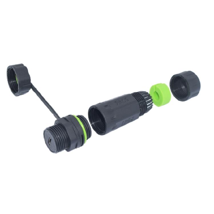 1pc/2pcs IP68 Waterproof Cable Type C Female Connectors for Harsh Environment and Quick Installation Outdoor Use