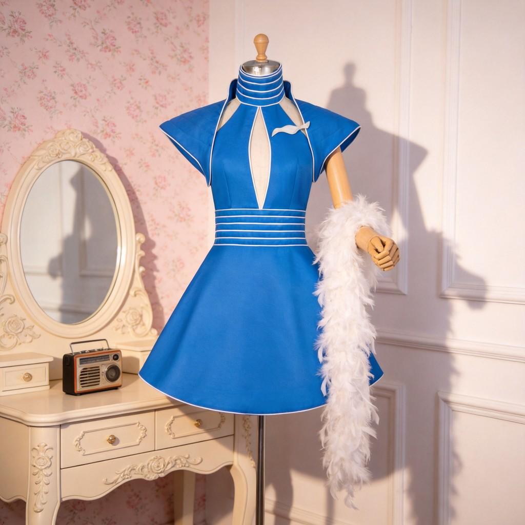 Britney Spears Cosplay Costume Starlet Flight Attendant Uniform For Halloween Party
