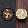 Wax Seal Head Replacement Halloween Themed Brass Stamp Head, Pumpkin Ghost Witch Bat Engraved Hand Account Decoration Sealing for Envelope Journal