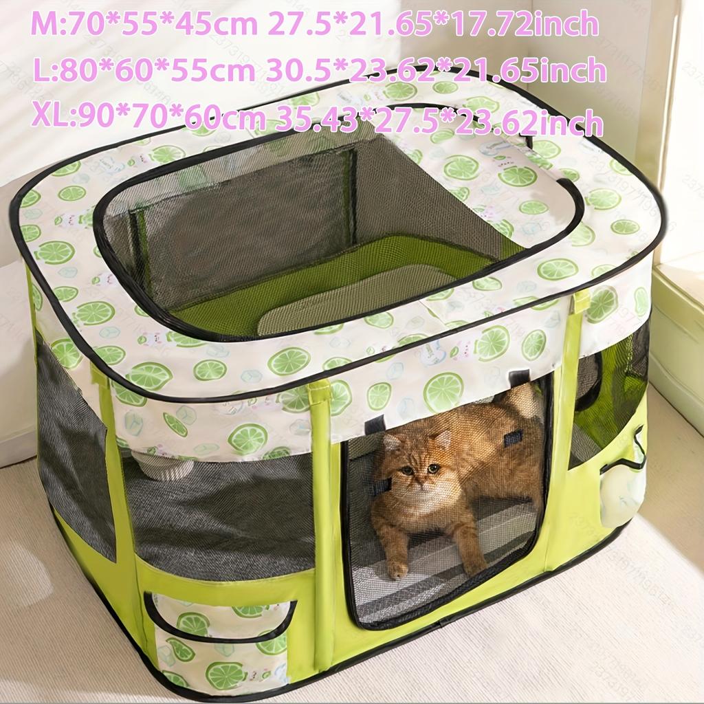 Zusammenklappbare Haustierbox für Katzen Hunde Tragbares Haustierzeltbett Sicherer Raum für Katze Geburt Geburtsbereich für Welpen und Kätzchen