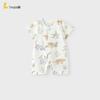 TONGTAI Baby Bamboo Cotton Gauze Short Sleeve Romper