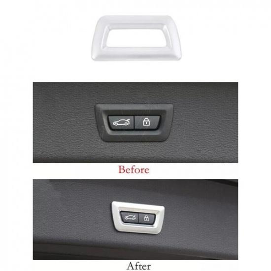 Tailgate Rear Door Switch Cover Matte Silver 2018- Car Inner For BMW X2 F39
