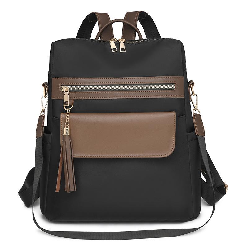Women s backpack women s new retro contrasting soft leather outdoor travel bag casual women s backpack women 31*13*34