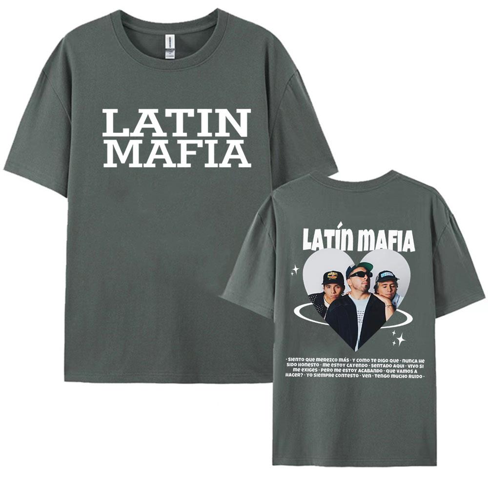 Rock Band Latin Mafia Mexico Tour 2025 Merch Tee Shirt for Men Women Fashion Gothic Pop Music Tshirt Casual 100 Cotton T Shirt