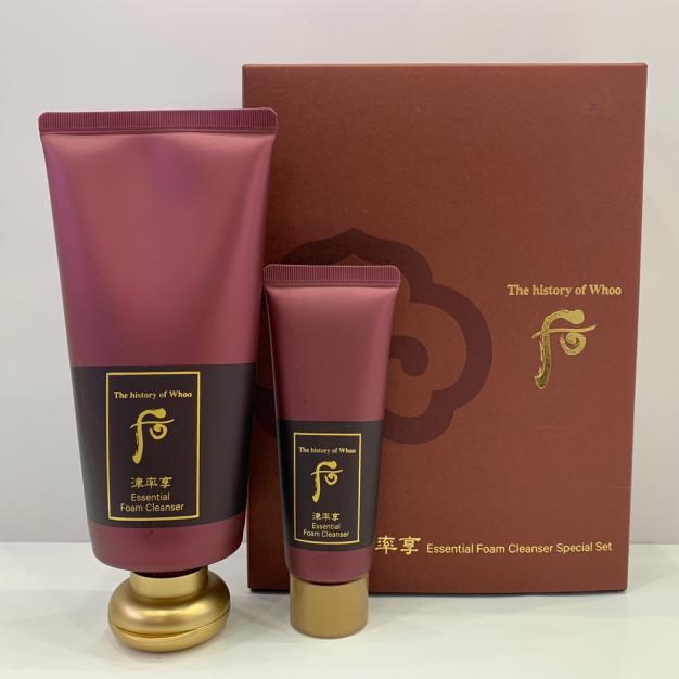 The History of WHOO Jinyulhyang Essential Foam Cleanser 180mL + 40mL Special Set /Moisturizing, Korean Cosmetics, Kbeauty