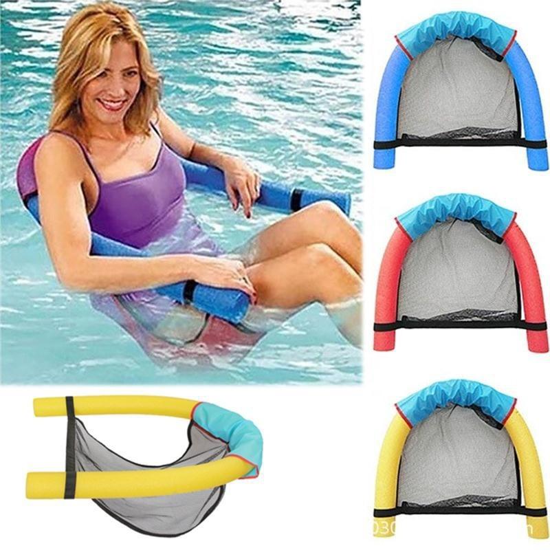 1PC chair swimming equipment floating bed recliner water supplies floating row splashing board swimming ring buoyancy rod chair buoyancy strong